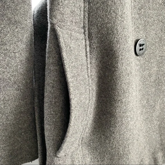 Calvin Klein Gray Wool Peacoat - Picture 6 of 12